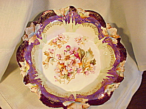Rs Prussia Lily Var. Tiffany W/gold Bowl