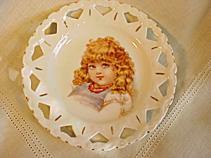 Reticulated Child's Portrait Plate