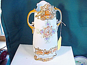 Rs Prussia Colonial Lady Ornate Vase