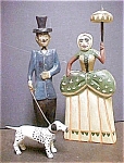 French Canadian Wooden Folk Art Couple
