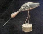 Walking Curlew Shorebird - Hand-Carved