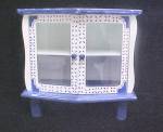 Small Display Cabinet - Blue/White