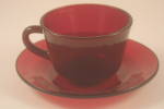 Royal Ruby Cup and Saucer