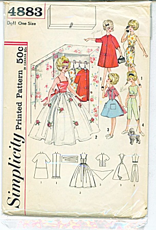 Vintage Simplicity Doll Pattern 4883 Tammy Cl