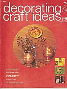Decorating Craft Ideas Made Easy - October 1972