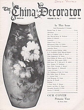 China Decorator - January - 1968 - Oop