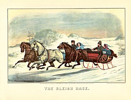 Currier And Ives The Sleigh Ride