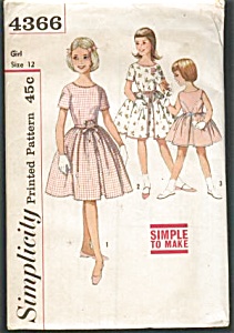 1960s Vintage Girls Pattern Uncut