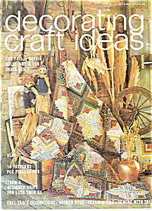 Decorating Craft Ideas - October 1975