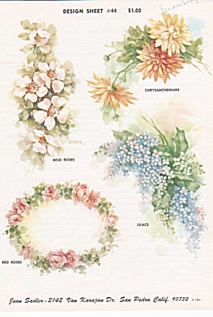 Jean Sadler - Floral Designs - Study 44 - 1966