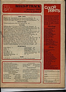 Road & Track Magazine - January 1969