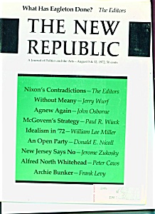 The New Republic Magazine - Auguist 5 & 12, 1972