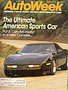 Autoweek Magazine - November 17, 1986