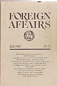 Foreign Affairs Book/magazine Fall 1983
