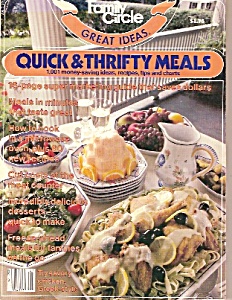Family Circle Quick & Thrifty Meals - January 1981