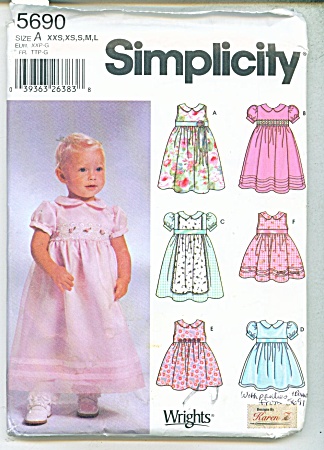 Simplicity Baby Patterns 5690