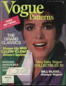 Vogue Pattern Magazine Book 1985 Calvin Klein