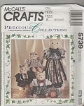 McCalls 5739~OOP ~Family of Cat Dolls~