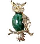 Vintage Gerry's Owl Bird 1 1/4" Pin
