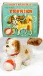 1950s Japan ALPS Mechanical Terrier Dog in Box
