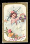 Lovely "Good Luck" Girl 1916 Postcard