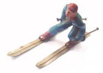 (B190) Barclay Man on Skis in Blue