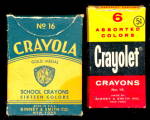 2 1940s Packs of Crayons Including Crayola