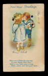 Lovely New Years Boy in Sailor Suit 1919 Postcard