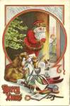 1910 Santa Claus with Bag of Toys Postcard