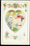 Cupid Couple Valentine's Day 1913 Postcard