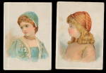 2 1870s-1890s Victorian Children Greeting Cards