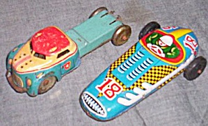 Old Tin Cars Friction Racer Truck Free Shipping