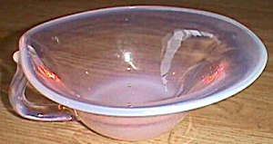 Fostoria Pink Opalescent 50's Bowl Seascape Free Shipping