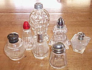 Mixed Lot 7 Single Glass Shakers