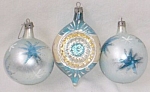 3 Christmas Ornaments Poland Glass Free Shipping