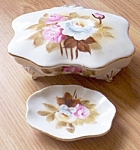 Porcelain Hand Painted Ucagco Trinket and Pin Dish
