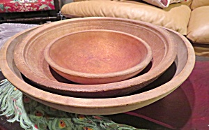 Antique Hand Turned Bowls