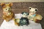 American Bisque Bear Planters