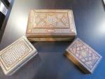 Vintage Wood Inlay Boxes