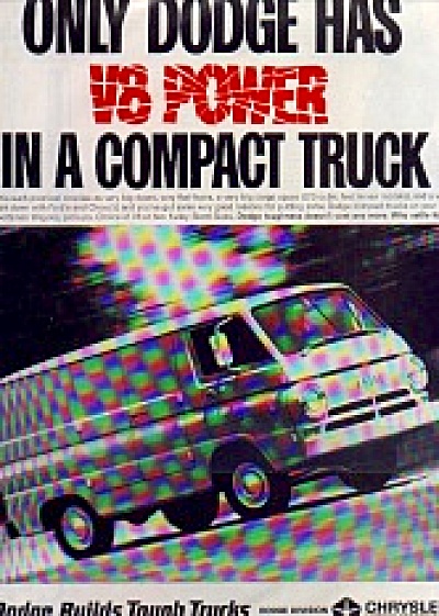 1965 Dodge Compact Van Truck Ad