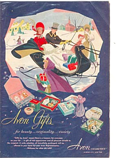 1951 Avon Gifts Winter Wonderland Ad