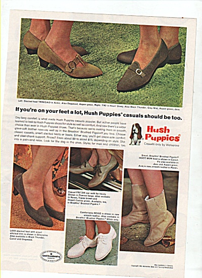 Hush puppies shoes ad 1965 (NEWLY LISTED NOT IN CATEGORIES YET) at ...