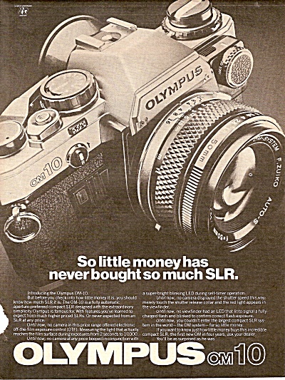 Olympus Om10 Camera Ad 1979