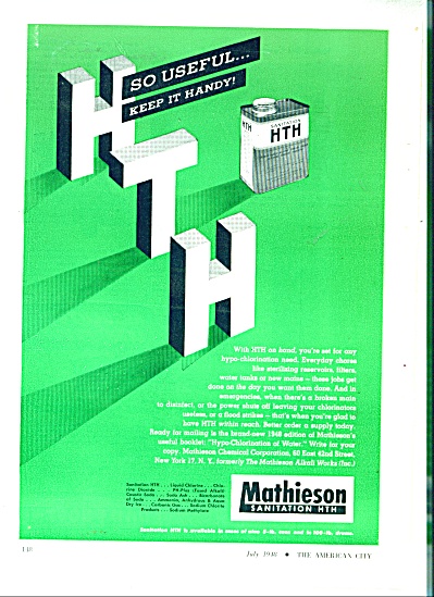 Mathieson Sanitation Hth Ad 1948