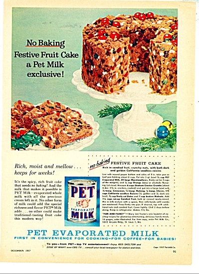 Pet Evaporated Milk Ad - 1957