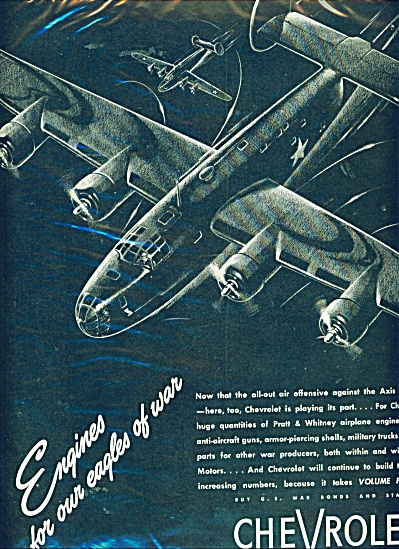 Chevrolet Division Of Gm Ad 1940s