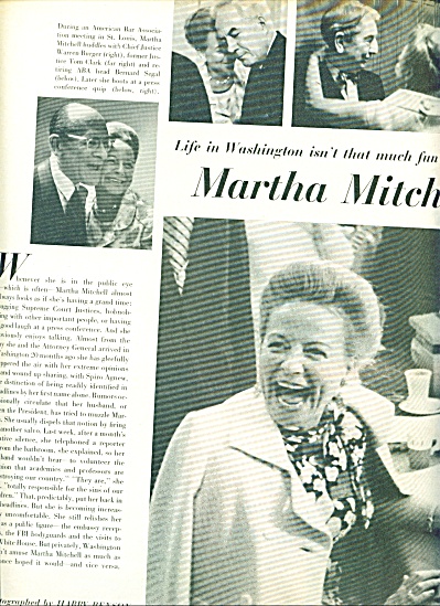 1970 - Martha Mitchell In Washington