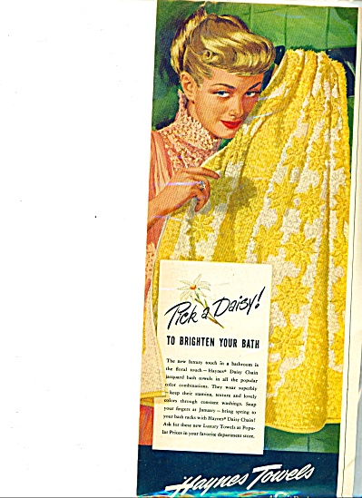1949 - Haynes Towels Ad