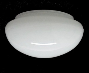 White Glass Ceiling Light Shade 5 3/4 X 3 3/4 X 7 Pan For Flush Mount