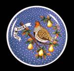 JC Penney 1972 NOEL Christmas Plate Partridge Pear Tree